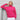 Naomi Kaschmir Rollkragenpullover Pink Zopfmuster