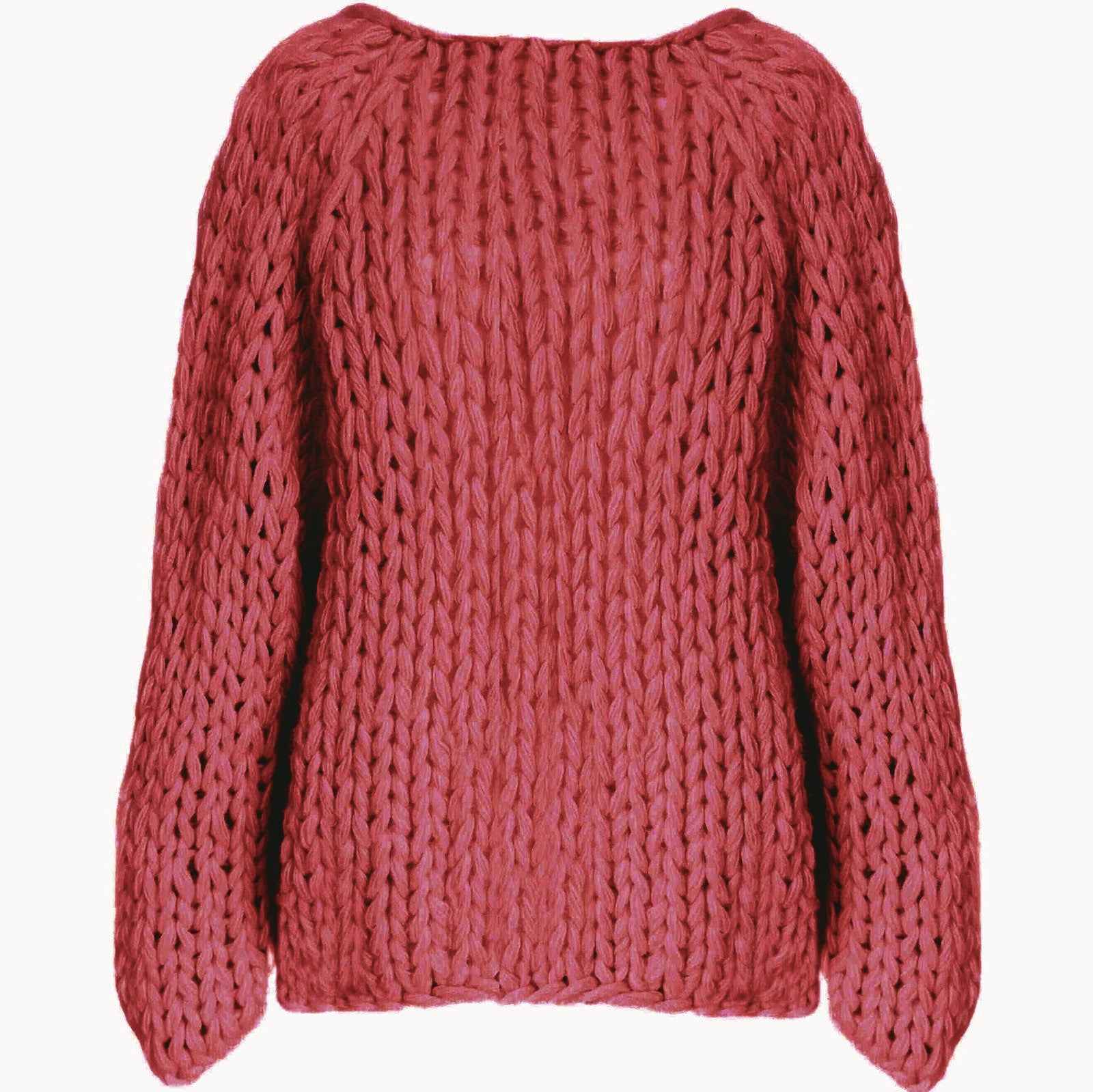 Red Sweater Chunky Cashmere Sweater Buy Hush Red Cora Chunky