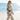 Alaia lange Strickjacke Ecru Braun