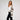 Alaia lange Strickjacke wollweiß braun&nbsp;