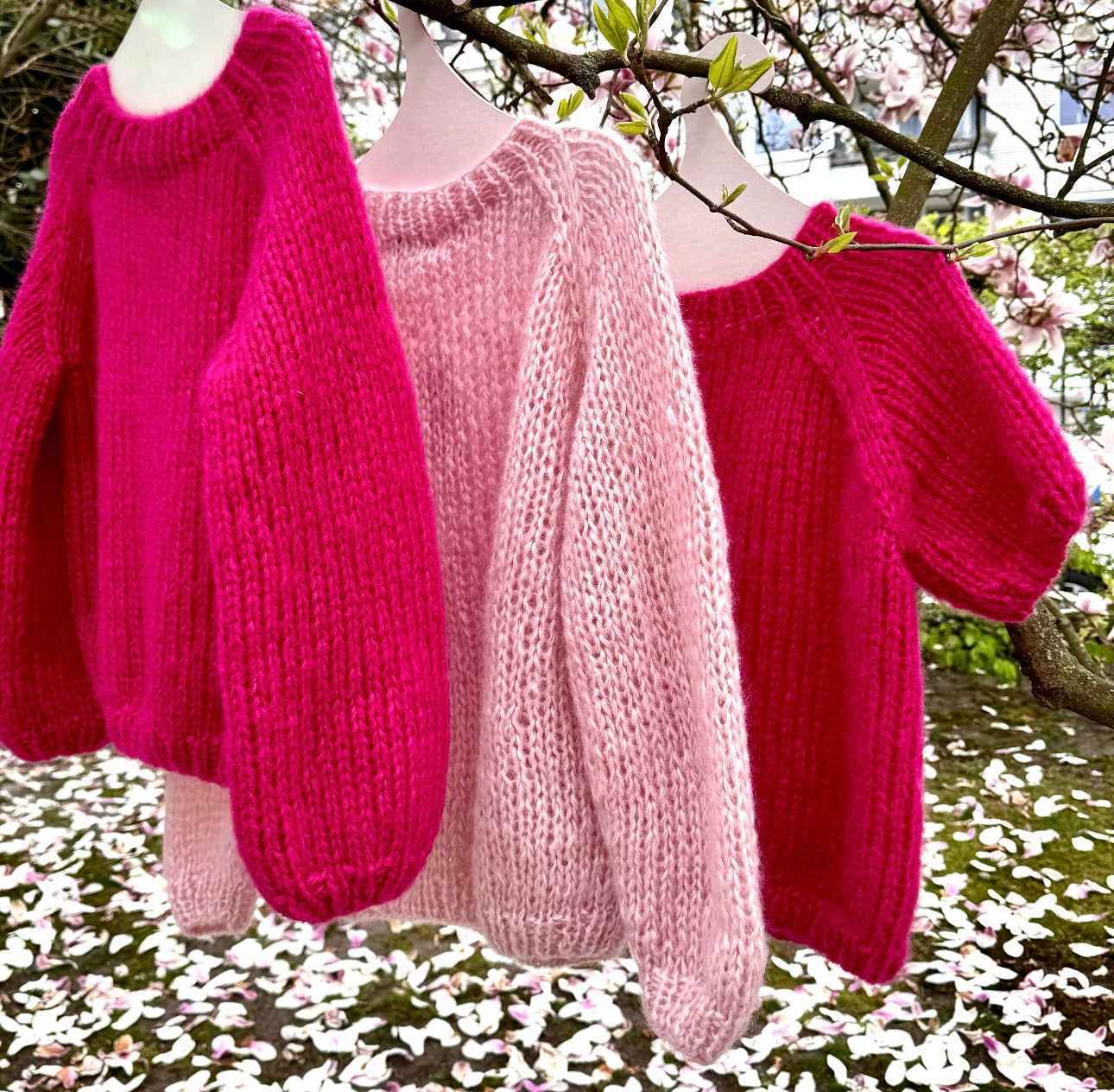 Carlotta Mohair Silk Sweater Light Pink DOUIE