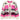 Helena Kaschmir Strickjacke Pink gestreift