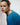 Maxi Kaschmir Halbarm Pullover Blau