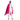 Mimi Cape Kaschmir Fuchsia mit Fransen