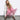 Mimi Cape Rosa Cashmere Fransen