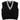 Strickpullunder schwarz wollweiss